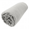 Drap housse luxe double gaze de coton 140 x 190 x 30 cm Nuit douce Gris, image n° 2