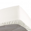 Drap housse naturel 140 x 190 cm en percale bonnet 30 cm, image n° 1