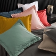 Drap housse qualité hotêl 140 x 190 cm + 2 taies en percale 78 fils Anthracite, image n° 5
