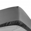 Drap housse queen size 160 x 200 cm bonnet 30 cm percale de coton 78 fils Acier, image n° 2