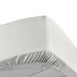 Drap housse queen size 160 x 200 cm bonnet 30 cm percale de coton 78 fils Blanc, image n° 2