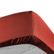 Drap housse queen size 160 x 200 cm bonnet 30 cm percale de coton 78 fils Tomette, image n° 2