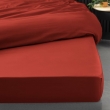Drap housse queen size 160 x 200 cm bonnet 30 cm percale de coton 78 fils Tomette, image n° 5