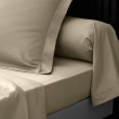Drap plat 1 pers. 180 x 290 cm percale de coton 78 fils Blanc, image n° 3