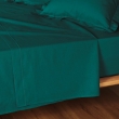 Drap plat 2 pers. 240 x 300 cm coton 57 fils Lina Emeraude, image n° 3