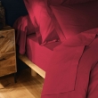 Drap plat 2 pers. 240 x 300 cm coton 57 fils Lina Marsala, image n° 1