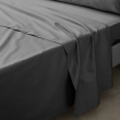 Drap plat 2 pers. 240 x 300 cm percale de coton 78 fils Acier, image n° 1