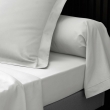 Drap plat 2 pers. 240 x 300 cm percale de coton 78 fils Blanc, image n° 3
