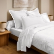 Drap Plat 240 x 300 cm Blanc Satin de Coton Peign&eacute; 120 Fils/cm&sup2; - Qualit&eacute; H&ocirc;teli&egrave;re Premium, image n° 2