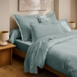 Drap Plat 240 x 300 cm C&eacute;ladon Satin de Coton Peign&eacute; 120 Fils/cm&sup2; - Qualit&eacute; H&ocirc;teli&egrave;re Premium, image n° 2