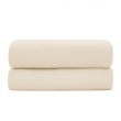 Drap Plat 240 x 300 cm Cr&egrave;me Satin de Coton Peign&eacute; 120 Fils/cm&sup2; - Qualit&eacute; H&ocirc;teli&egrave;re Premium, image n° 5