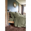 Drap plat 240 x 300 cm Double gaze de coton luxe Gaïa Romarin, image n° 2