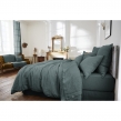 Drap plat 240 x 300 cm lin lavé soline Gris foncé, image n° 1