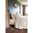 Drap plat 270 x 300 cm Double gaze de coton luxe Gaïa Pampa naturel, image n° 2