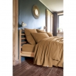 Drap plat 270 x Drap plat 270 x 300 cm Double gaze de coton luxe Gaïa Camel, image n° 2
