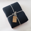 Édredon 180 x 240 cm - Double Gaze de Coton 125 gr/m² - Uni Gaïa Bleu Marine, image n° 2