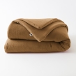 Édredon 180 x 240 cm - Double Gaze de Coton 125 gr/m² - Uni Gaïa Camel, image n° 1
