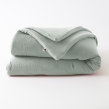 Édredon 180 x 240 cm - Double Gaze de Coton 125 gr/m² - Uni Gaïa Eucalyptus, image n° 1