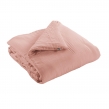 Édredon 180 x 240 cm - Double Gaze de Coton 125 gr/m² - Uni Gaïa Rose Pêche, image n° 3