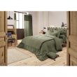 Edredon double gaze de coton luxe 150 x 150 cm Gaia Romarin, image n° 2