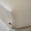 Ensembe drap housse 180 x 200 cm + 2 taies 60 x 60 cm en bambou de satin Salomé Naturel, image n° 2
