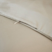 Ensembe drap housse 180 x 200 cm + 2 taies 60 x 60 cm en bambou de satin Salomé Naturel, image n° 4