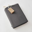 Ensemble de lit drap housse 140 x 190 cm Satin de bambou 120 fils SALOM&Eacute; Granit 2 taies 60 x 60 cm, image n° 7