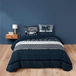 Ensemble de Lit States : Housse de Couette 240 x 220 cm avec Drap-Housse Bleu 140x190 cm - Esprit USA, image n° 2