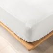 Ensemble Housse de Couette Iris 240 x 220 cm + 2 Taies en Percale de Coton 78 Fils avec Drap Housse Blanc 140, image n° 4