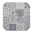 Galette 4 rabats 36 x 36 x 3.5 cm polyester imprime persane Gris, image n° 1