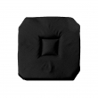 Galette 4 rabats 36 x 36 x 3.5 cm polyester uni essentiel Noir, image n° 1
