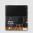 Housse de chaise scandinave extensible gaufr&eacute;e SACHA Noir 40-50 cm, image n° 4