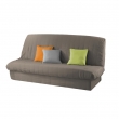 Housse de clic clac mat. 120 à 140 cm - 185 à 200 cm polye. uni essentiel Taupe, image n° 1