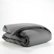Housse de couette 1 personne 140 x 200 cm uni 57 fils lina Anthracite, image n° 2