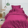 Housse de couette 1 place 140 x 200 cm coton 57 fils - Magenta, image n° 1