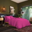 Housse de couette 1 place 140 x 200 cm coton 57 fils - Magenta, image n° 4