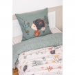 Housse de couette + 1 taie d'oreiller 140 x 200 cm coton 57 fils Polisson, image n° 4