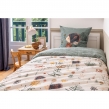 Housse de couette + 1 taie d'oreiller 140 x 200 cm coton 57 fils Polisson, image n° 1