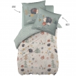 Housse de couette + 1 taie d'oreiller 140 x 200 cm coton 57 fils Polisson, image n° 2