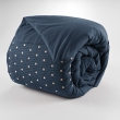 Housse de couette 100% coton luxe 57 fils 200 x 200 cm Agathe Bleu, image n° 4