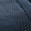 Housse de couette 100% coton luxe 57 fils 200 x 200 cm Agathe Bleu, image n° 3