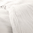 Housse de Couette 140 x 200 cm  + 1 Taie "Avy" en Gaze de Coton Blanc, image n° 2