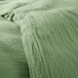 Housse de Couette 140 x 200 cm + 1 Taie "Avy" en Gaze de Coton Olive, image n° 2