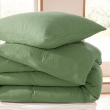 Housse de Couette 140 x 200 cm + 1 Taie "Avy" en Gaze de Coton Olive, image n° 3