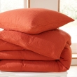 Housse de Couette 140 x 200 cm + 1 Taie "Avy" en Gaze de Coton Orange, image n° 3
