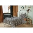 Housse de couette 140 x 200 cm double gaze de coton imprimée Capucine Bleu foncé, image n° 1