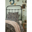 Housse de couette 140 x 200 cm double gaze de coton imprimée Capucine Bleu foncé, image n° 2