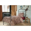 Housse de couette 140 x 200 cm double gaze de coton imprimée Capucine Camel, image n° 1