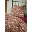 Housse de couette 140 x 200 cm double gaze de coton imprimée Capucine Camel, image n° 2