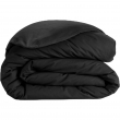 Housse de couette 2 personnes 260 x 240 cm coton 57 fils Lina Noir, image n° 3